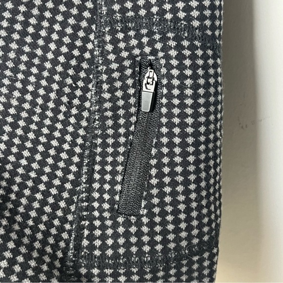Eddie Bauer Black Gray Check Half Zip Long Sleeve Athleisure Pullover Size M - Picture 5 of 11